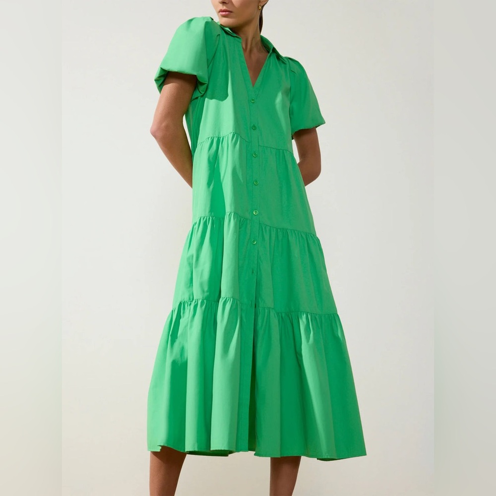 Brochu Walker - Havana Dress in Derby Green